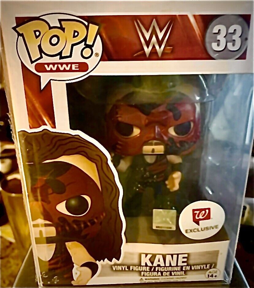 Funko Pop WWE Kane #33 Walgreen's Exclusive Vaulted VISIT MY EBAY STORE