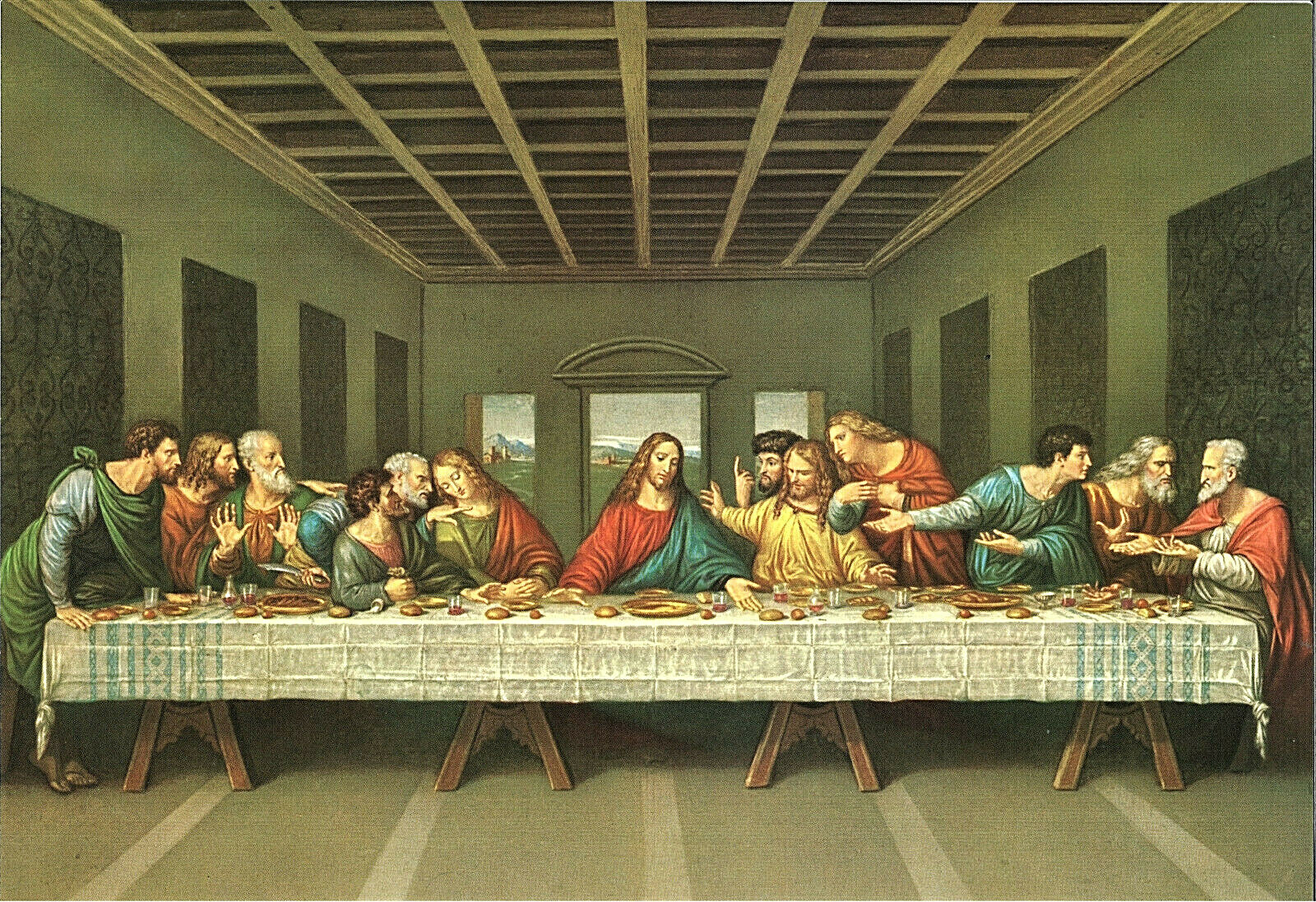 Last Supper of Jesus Leonardo da Vinci 12 x 16 Picture Print Art FB Italy NEW