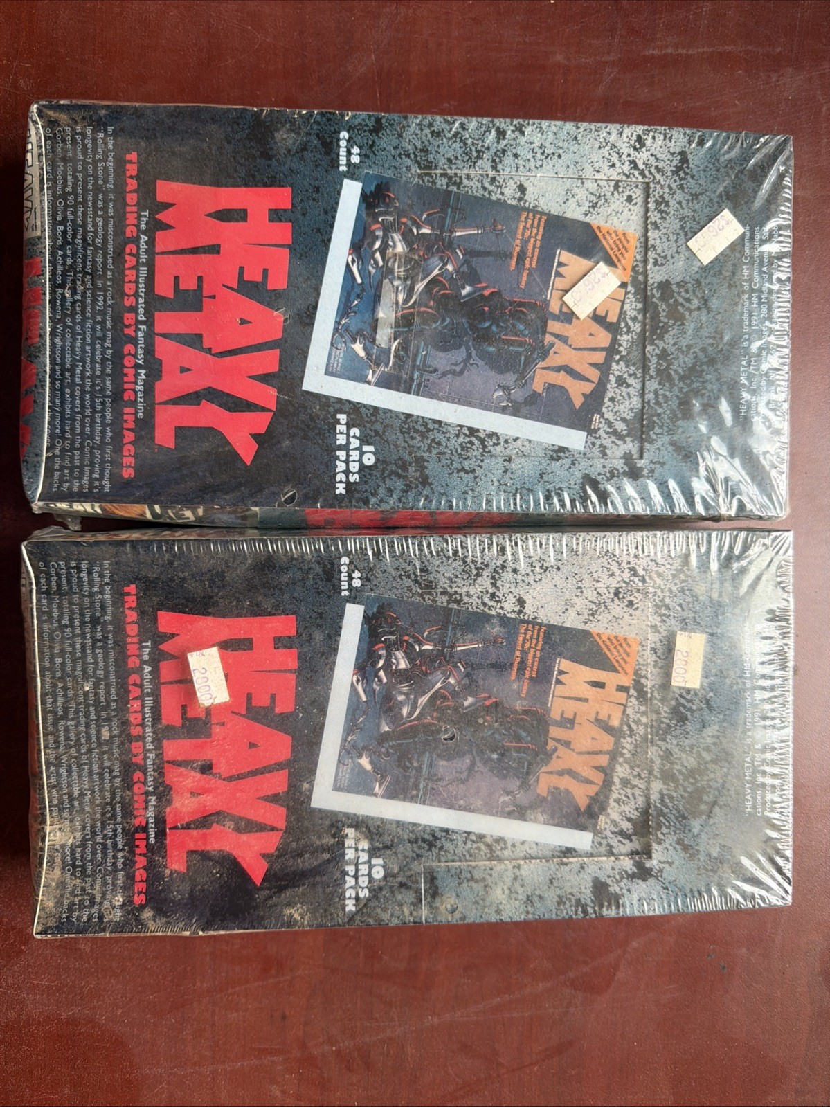 Two Boxes Heavy Metal The Art of Heavy Metal Magazine Covers Trading Cards