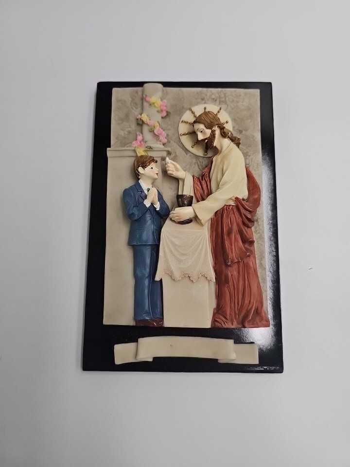 Beautiful First Communion Wall Plaque BY M Valenti