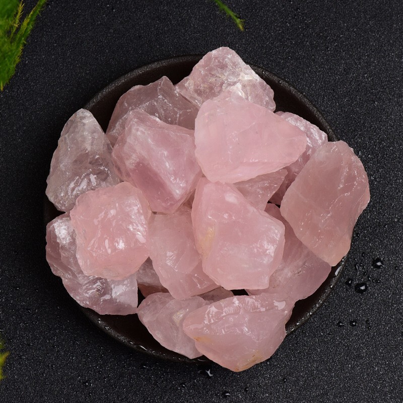 Raw Rough Rose Quartz Chunks Healing Crystal Rocks Specimens for DIY Gifts 1PCS