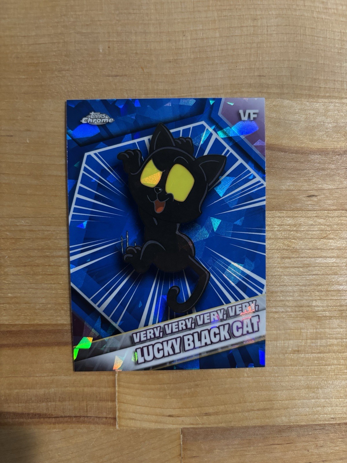 VERY, VERY LUCKY BLACK CAT 2026 TOPPS CHROME SAPPHIRE VEEFRIENDS #55 QTY VERY, VERY LUCKY BLACK CAT 2026 TOPPS CHROME SAPPHIRE VEEFRIENDS #55 QTY