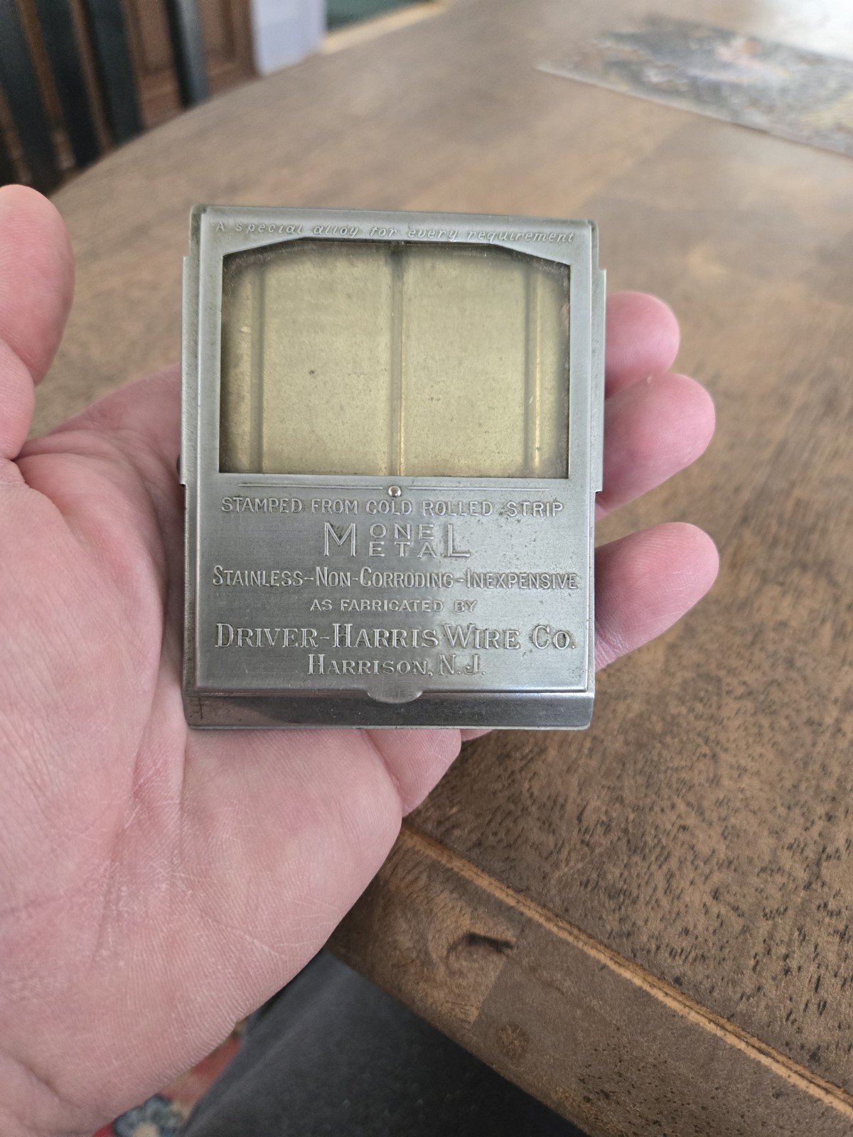 Antique 1920s Driver - Harris Company Adverising Metal Clip