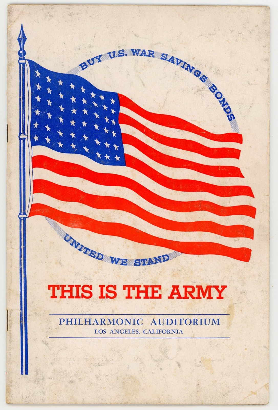 “This Is the Army” Souvenir Program Los Angeles Philharmonic 1943