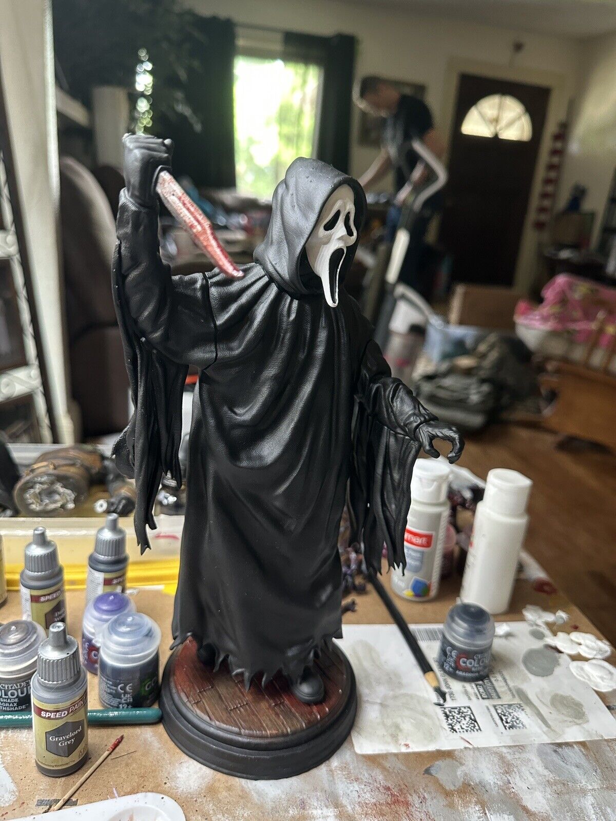 Ghostface 1/6 Scale Custom Figure w/base (Made To Order)