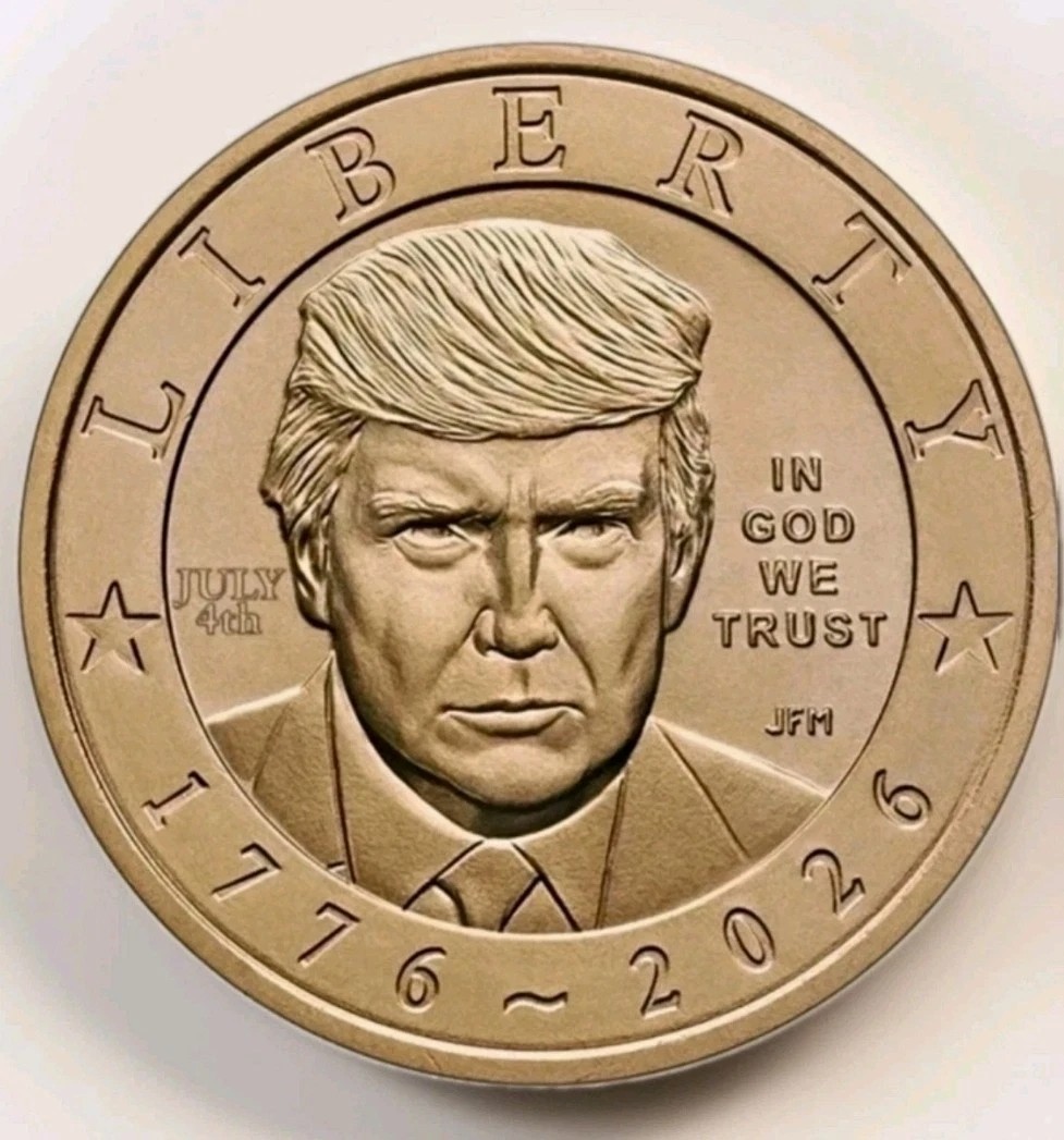 2026 Donald J. Trump $1 Commemorative Coin July 4th Privy Mark Dollar