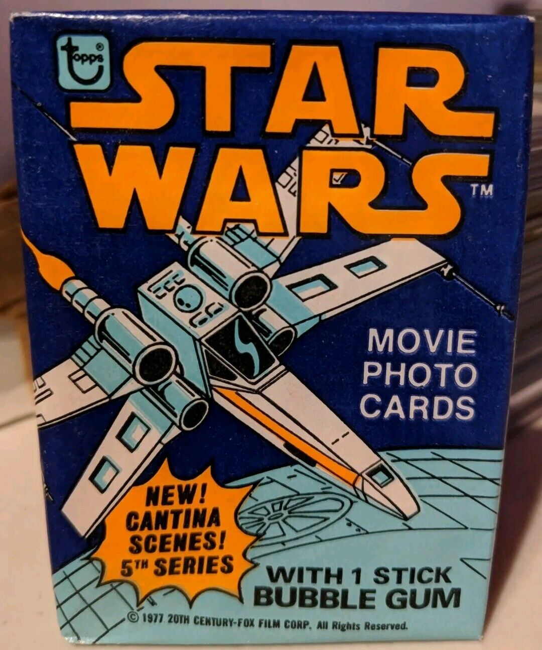 1977 Topps Star Wars Series 5 Orange Sealed Pack EX/ NM Vintage *Cantina Scenes