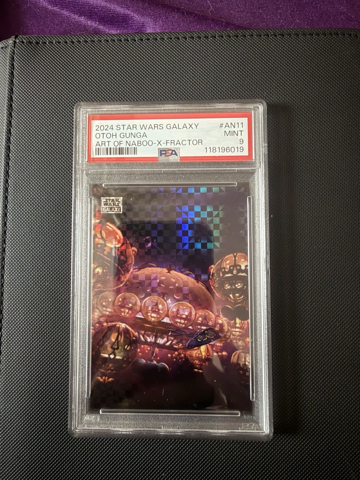 Topps 2024 SW Chrome Galaxy Otoh Gunga AN-11 X-Fractor /10 PSA 9