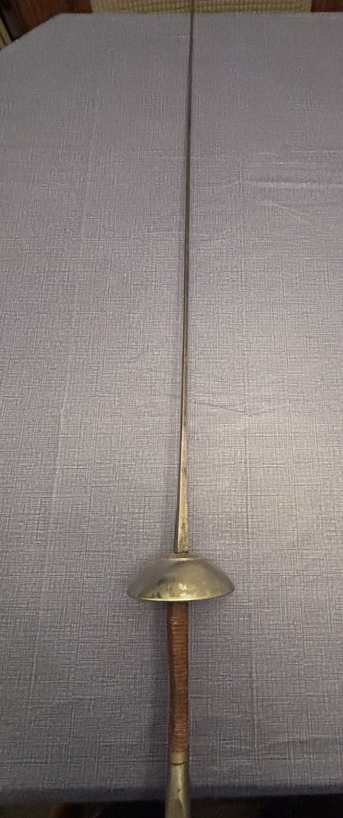 Vintage Italian Fencing Foil No. 112 CASTELL Italy Cup Guard Wrapped Grip