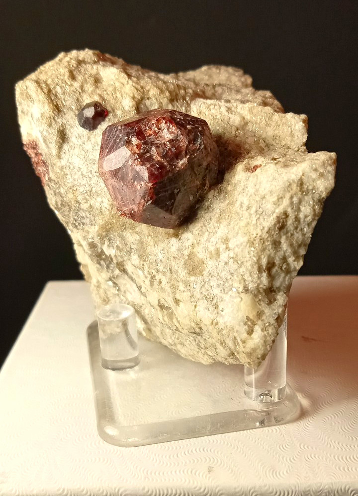Almandine Garnets in matrix from Fryeburg, Maine