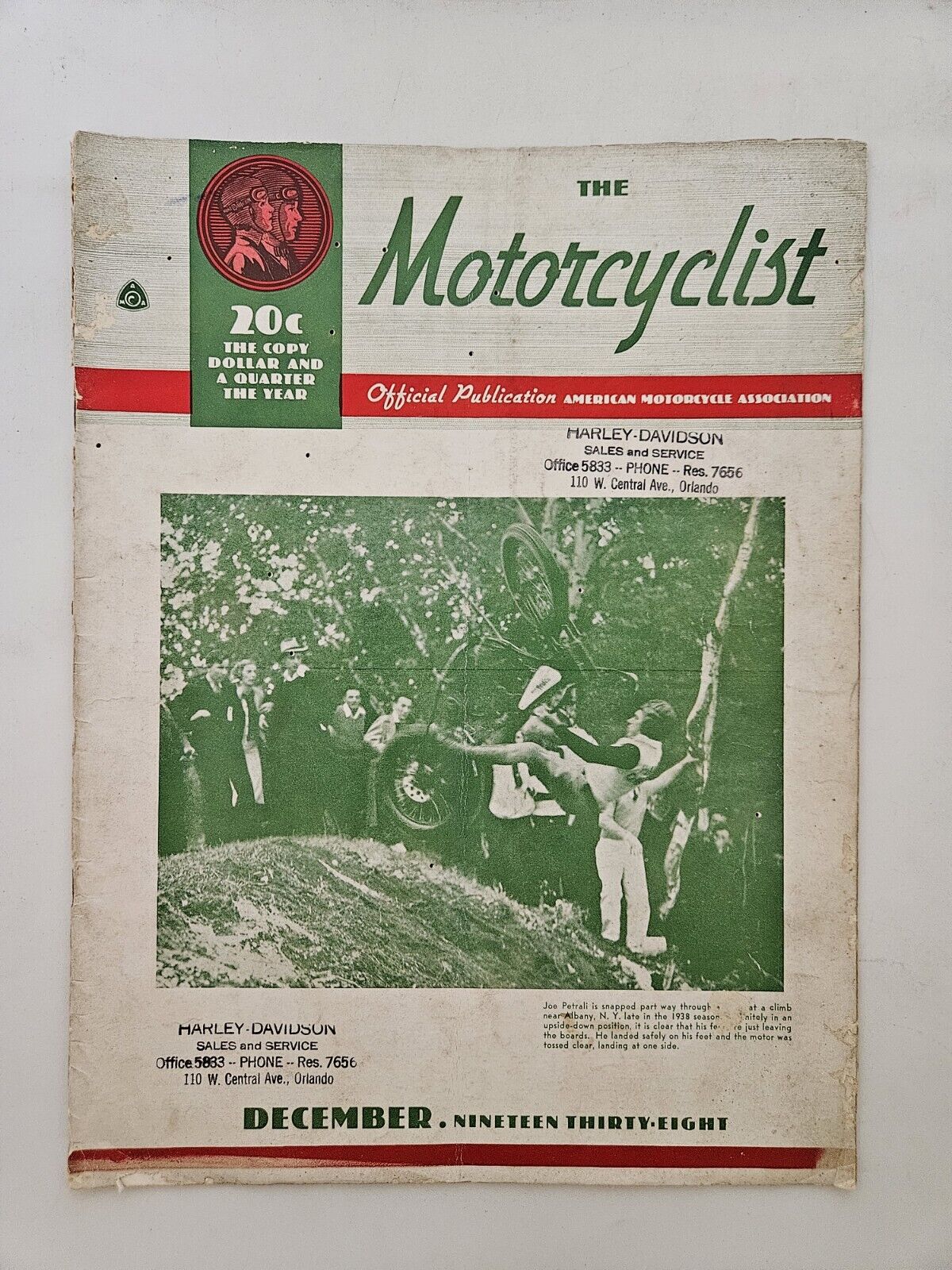 Vintage December 1938 The Motorcyclist Magazine
