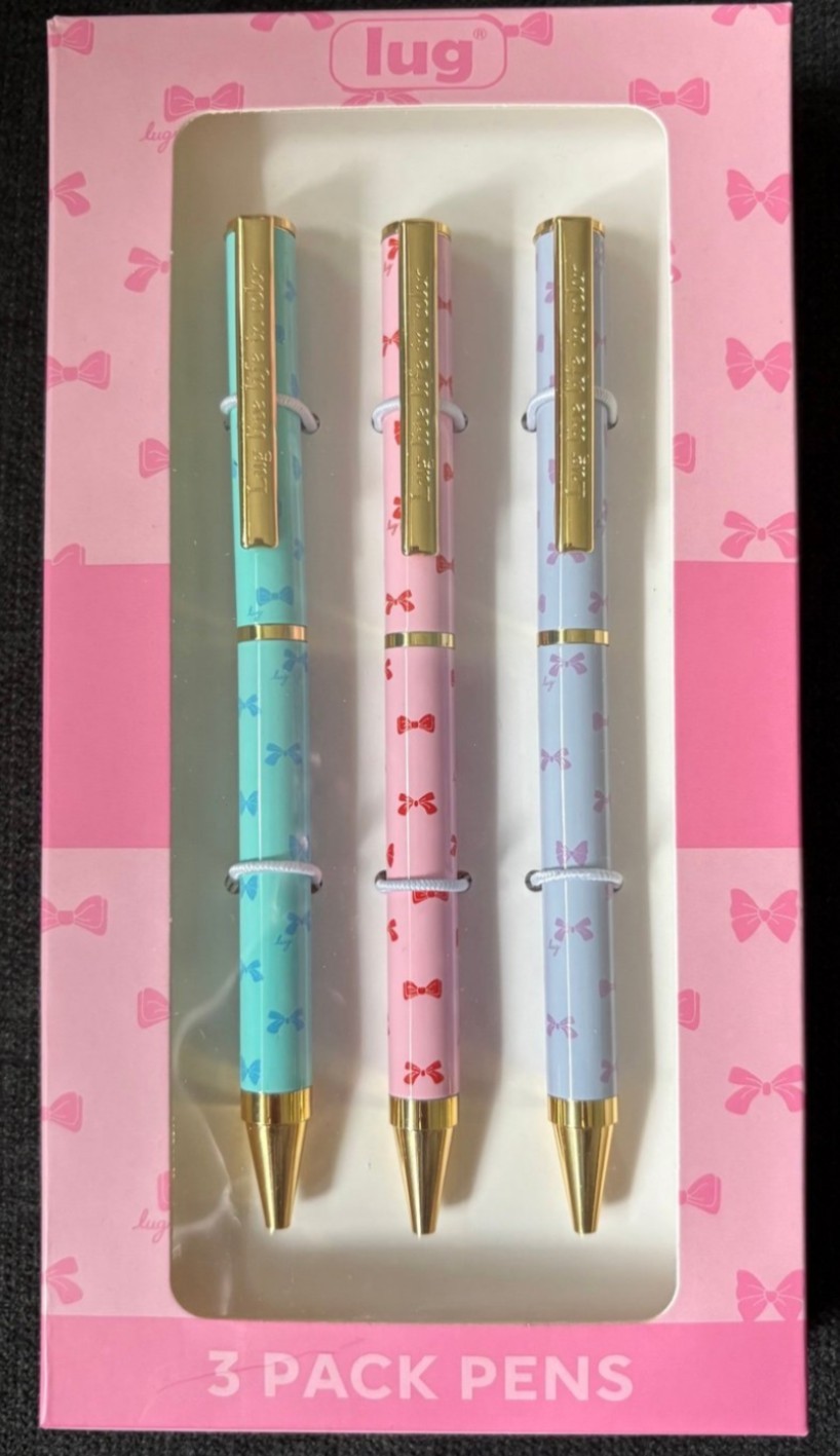 Lug Bows Pens Scribbles Brand New 