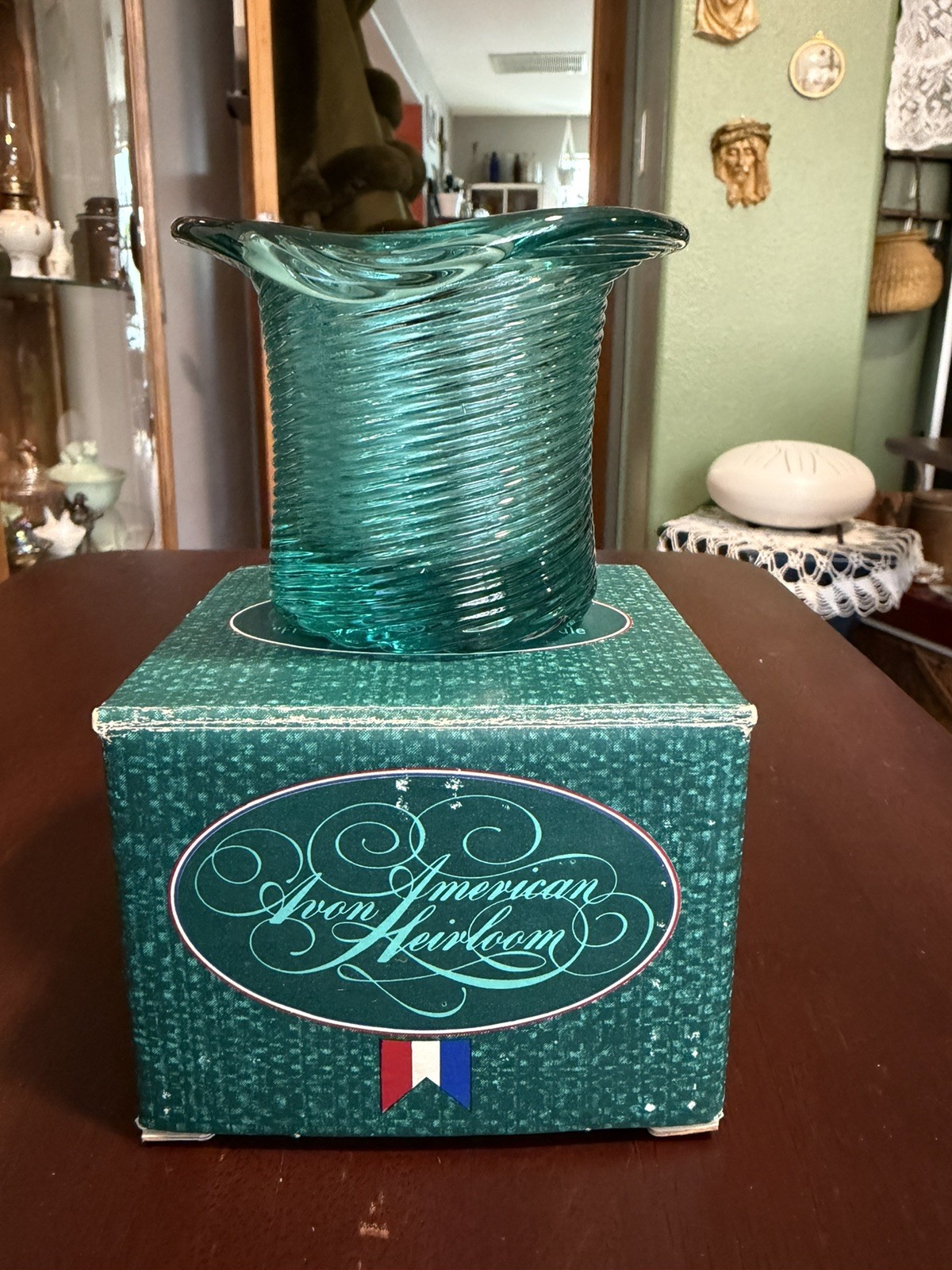 Vintage 1981 Avon Pitkin Hat Candle Holder W/ Original Box  Vintage 1981 Avon Pitkin Hat Candle Holder W/ Original Box 
