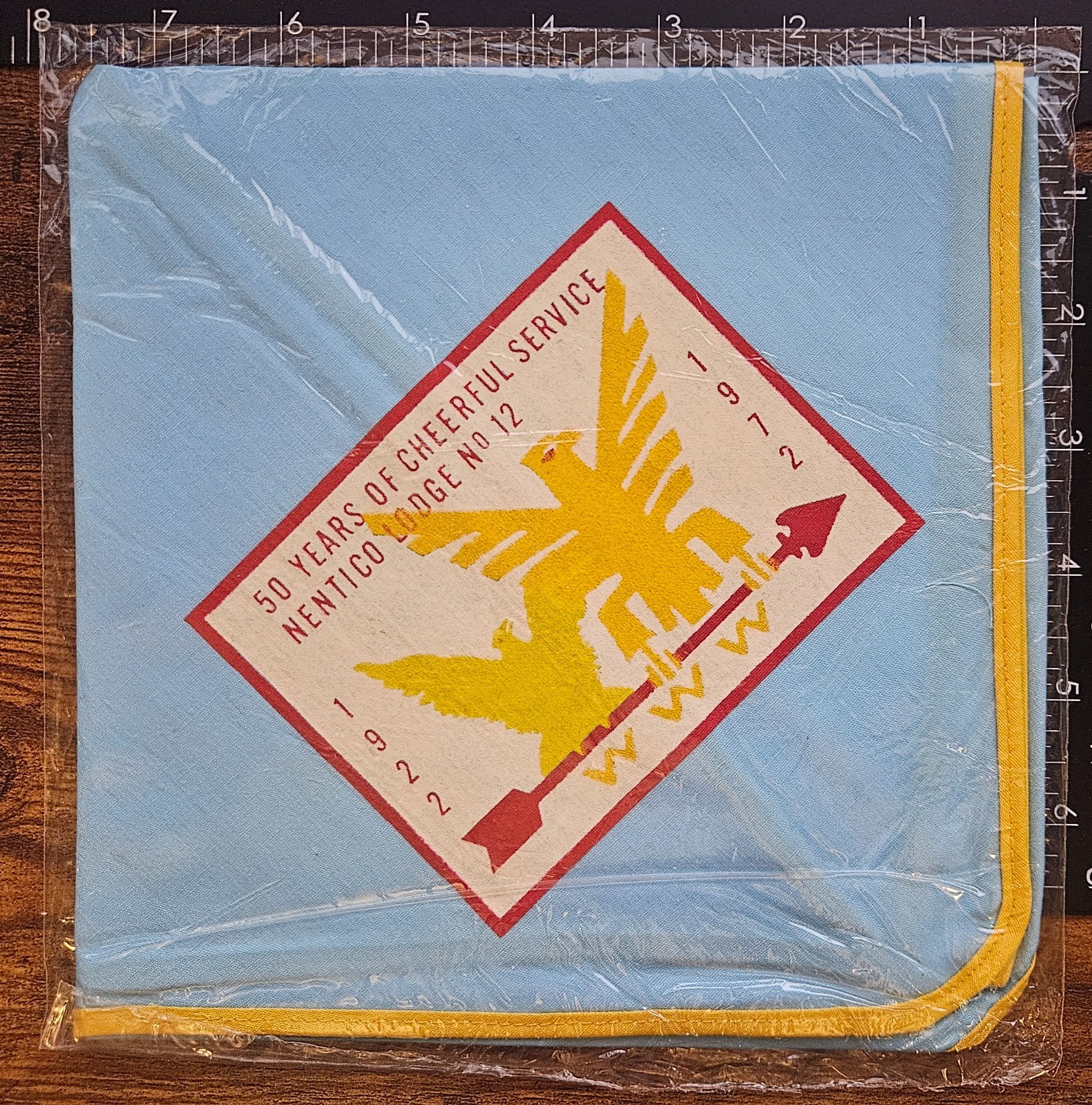 Baltimore Area Council Nentico Lodge 12 WWW 1972 BSA Neckerchief