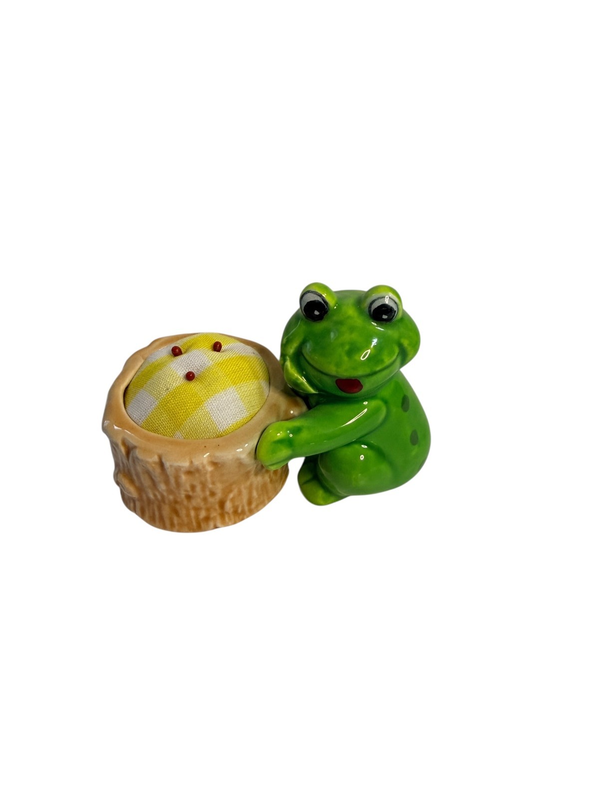 Vintage NOS Lefton 05795 Frog Pin Cushion