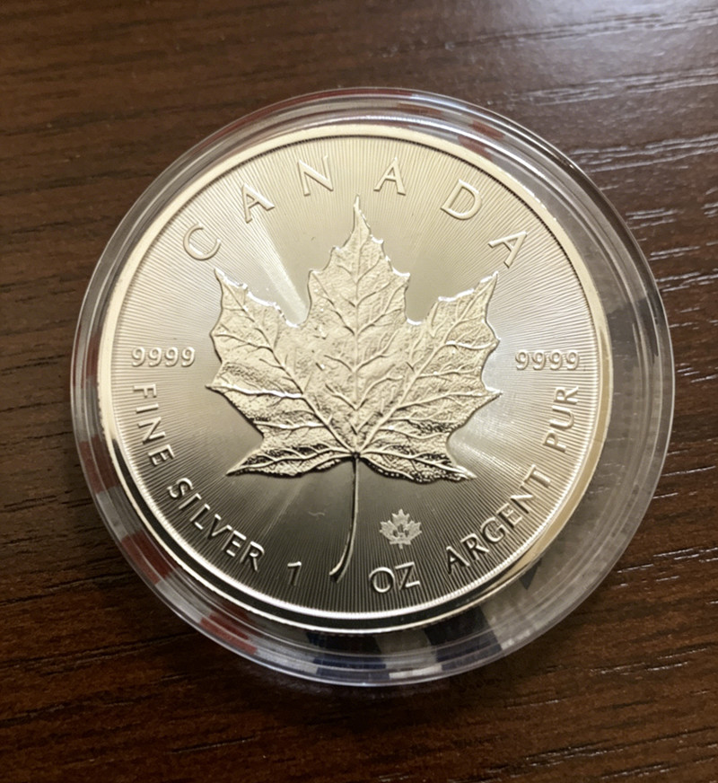 🍁 2023 1 oz Lot of 5 Canadian Maple Leaf Brilliant Uncirculated (BU) C-0*in