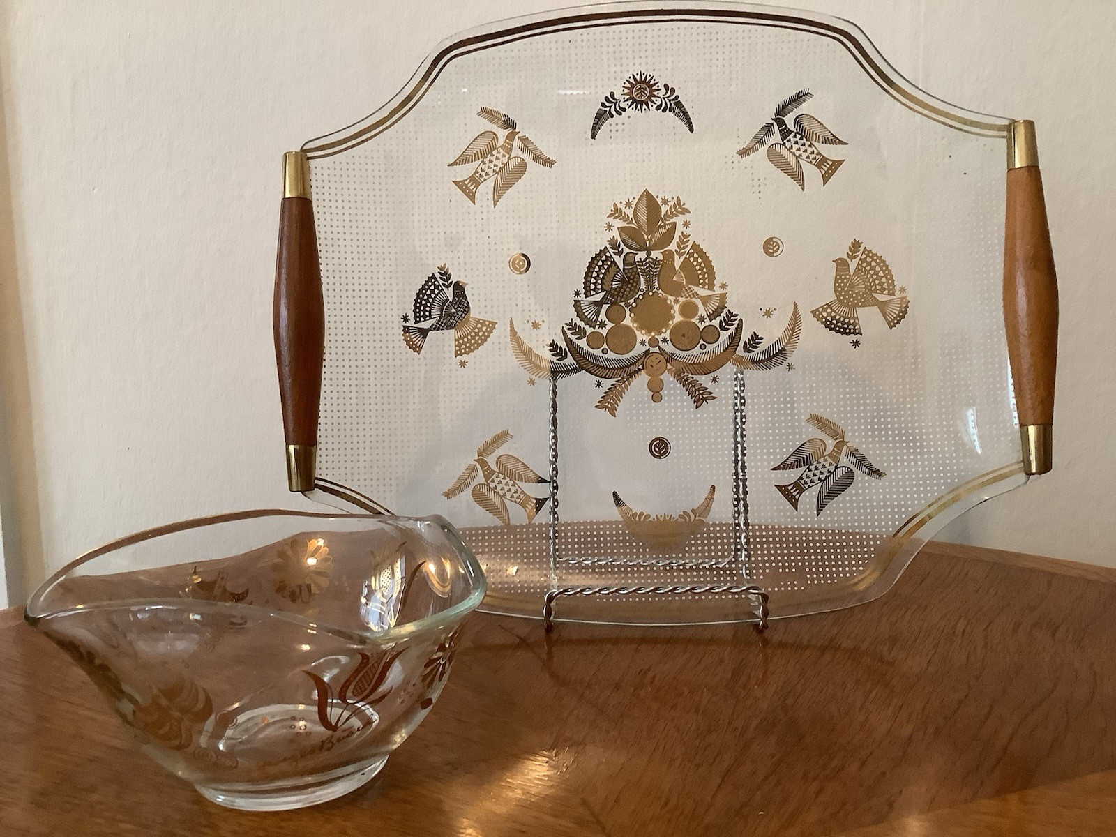 Georges Briard MCM Sonata Platter Tray 12.5x10\