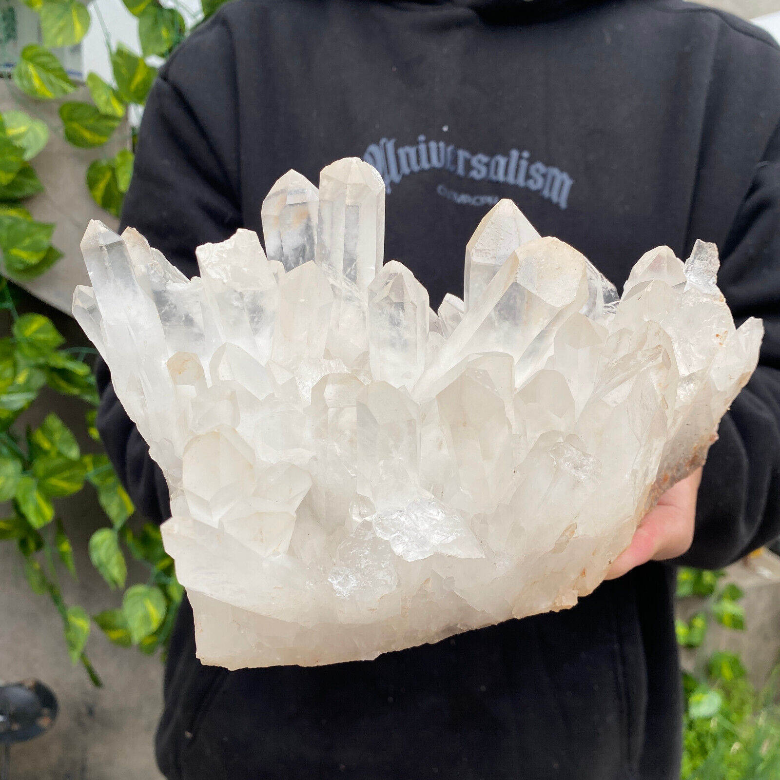3.9lb Large Natural Clear White Quartz Crystal Cluster Rough Healing Specimen