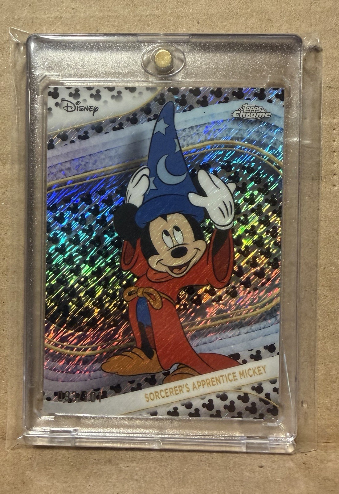 Topps 2025 Topps Chrome Disney Sorcerer\'s Apprentice Mickey #190 Parallel 93/101 Topps 2025 Topps Chrome Disney Sorcerer\'s Apprentice Mickey #190 Parallel 93/101