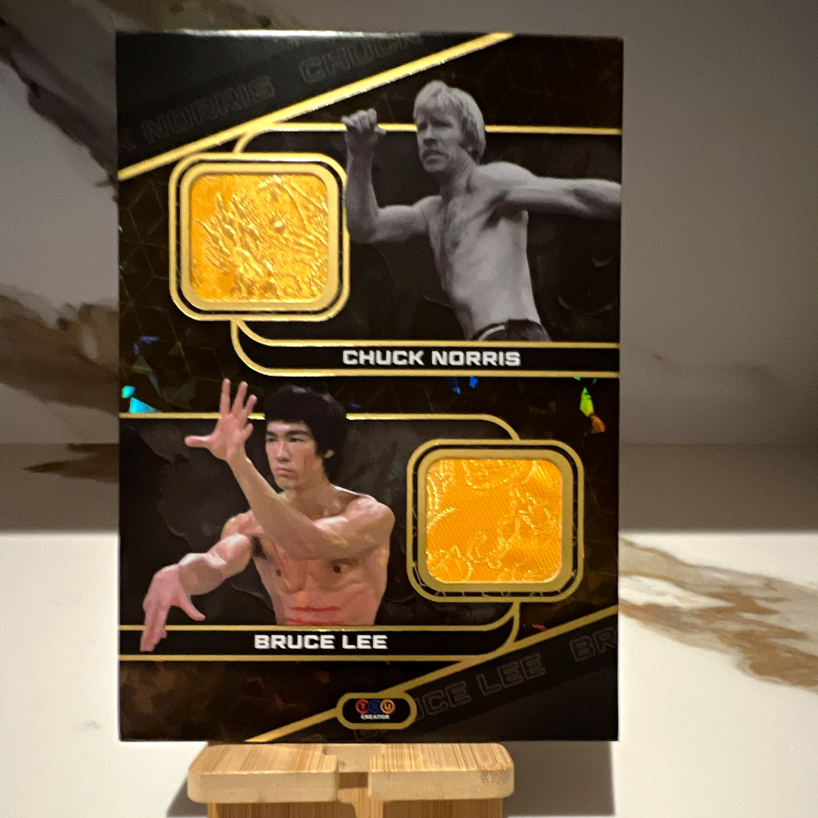 Bruce Lee 2025 TRU Creator Relic Card #2 Chuck Norris / Bruce Lee Way Dragon