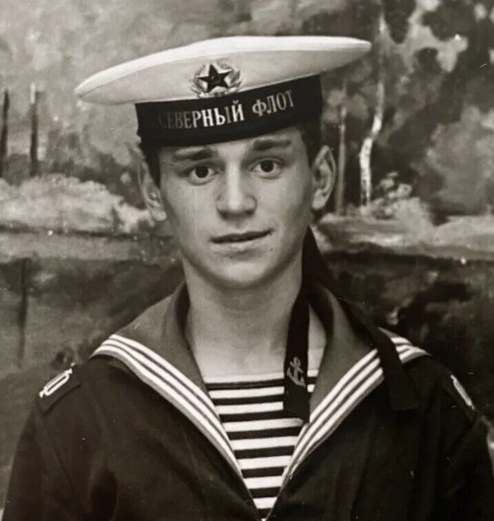 Handsome Sailor Young Guy Affectionate Man Gay Interest Vintage Photo Portrait