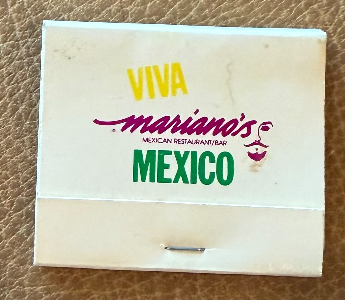 Vintage 1980s Mariano’s Dallas Matchbook Frozen Margarita Inventor Tex-Mex Texas