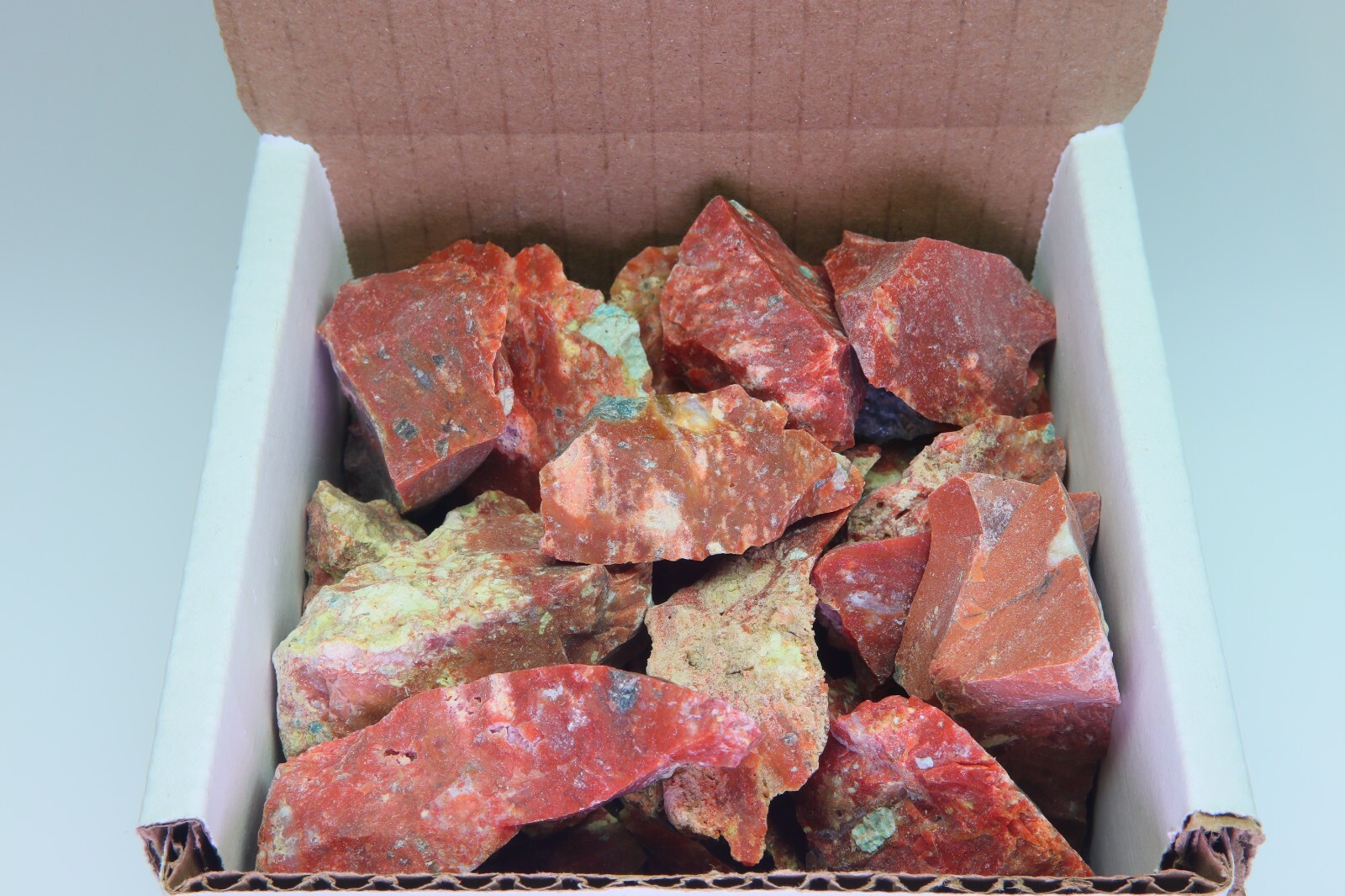 Red Jasper 1 LB w/ Apatite Inclusions Bulk Raw Natural Mineral Specimens Red Jasper 1 LB w/ Apatite Inclusions Bulk Raw Natural Mineral Specimens