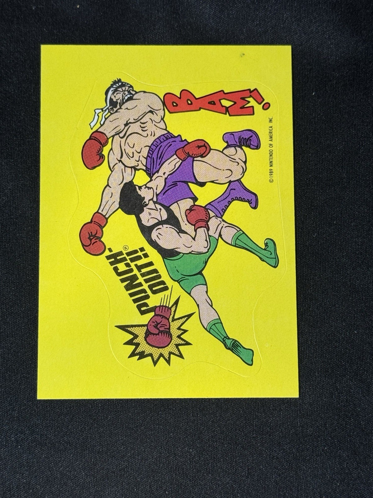 1989 Topps Nintendo Stickers 28 Punch-Out Bam