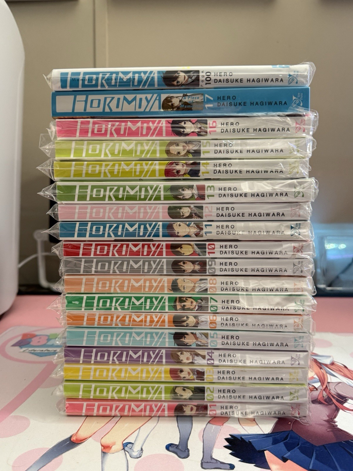 Horimiya 1-17 Complete Manga Set, + Page 100 Art Book, Authentic, Yen Press, New Horimiya 1-17 Complete Manga Set, + Page 100 Art Book, Authentic, Yen Press, New