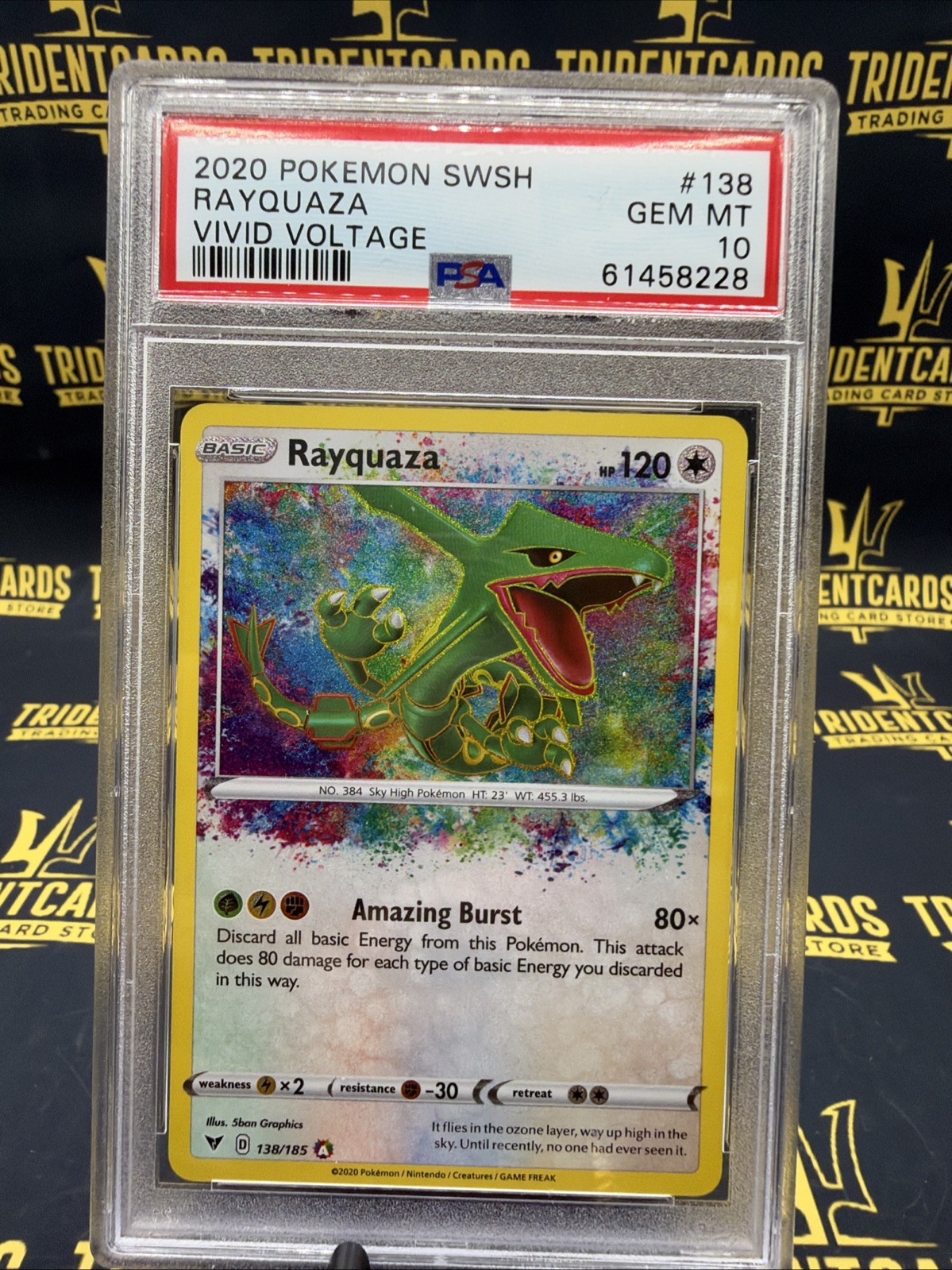 Rayquaza 138/185 Amazing Rare PSA 10