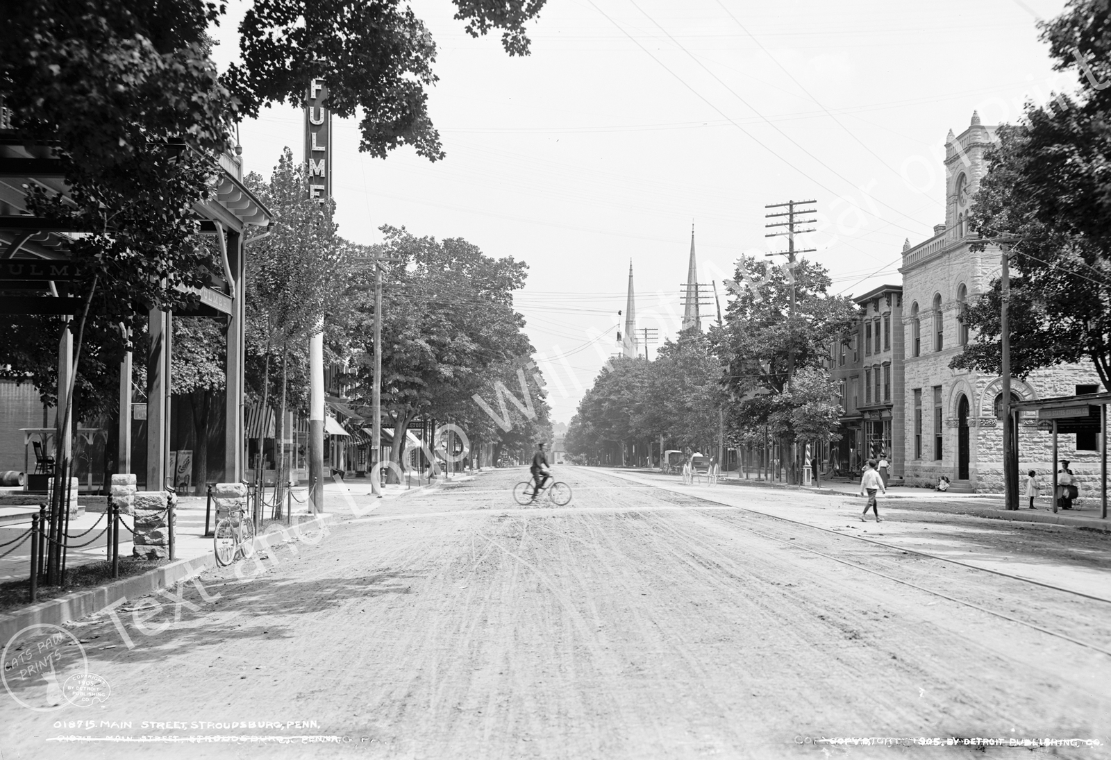 1905 Main Street, Stroudsburg, Pennsylvania Vintage Old Photo 13\