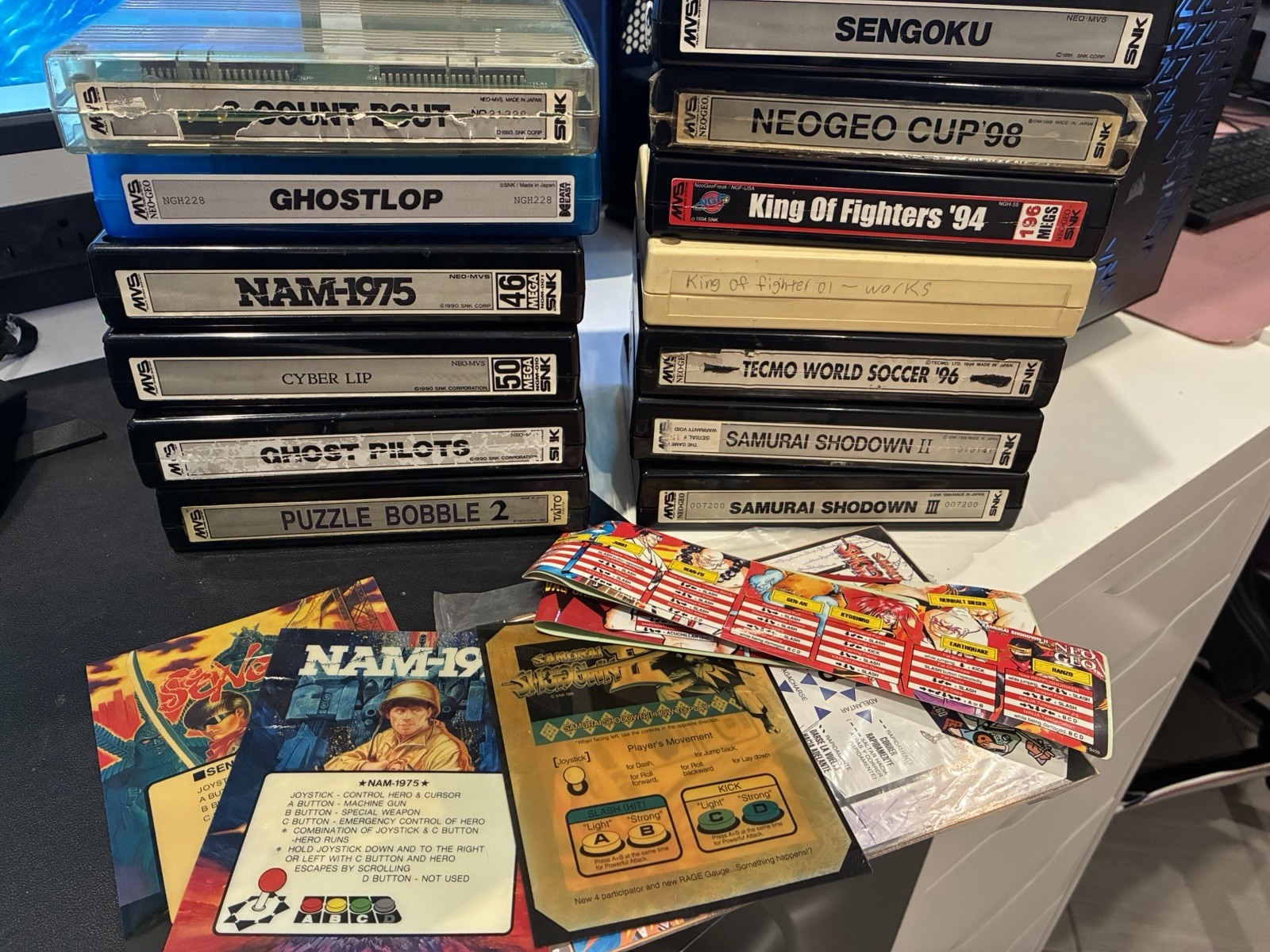 Lot of 13 NEO GEO MVS GAMES