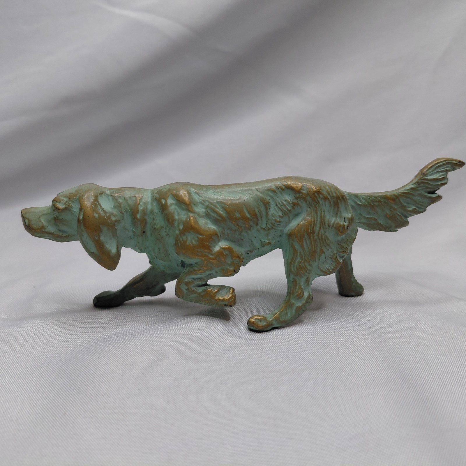 Antique Irish Setter Hunting Dog Pointer Sculpture 5.5\
