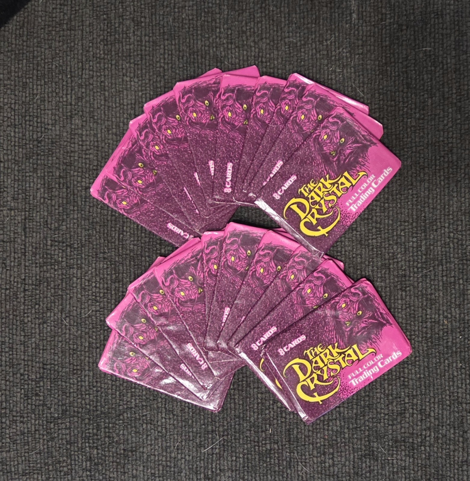 (20) vintage 1982 The Dark Crystal trading card wax packs made by Donruss (20) vintage 1982 The Dark Crystal trading card wax packs made by Donruss