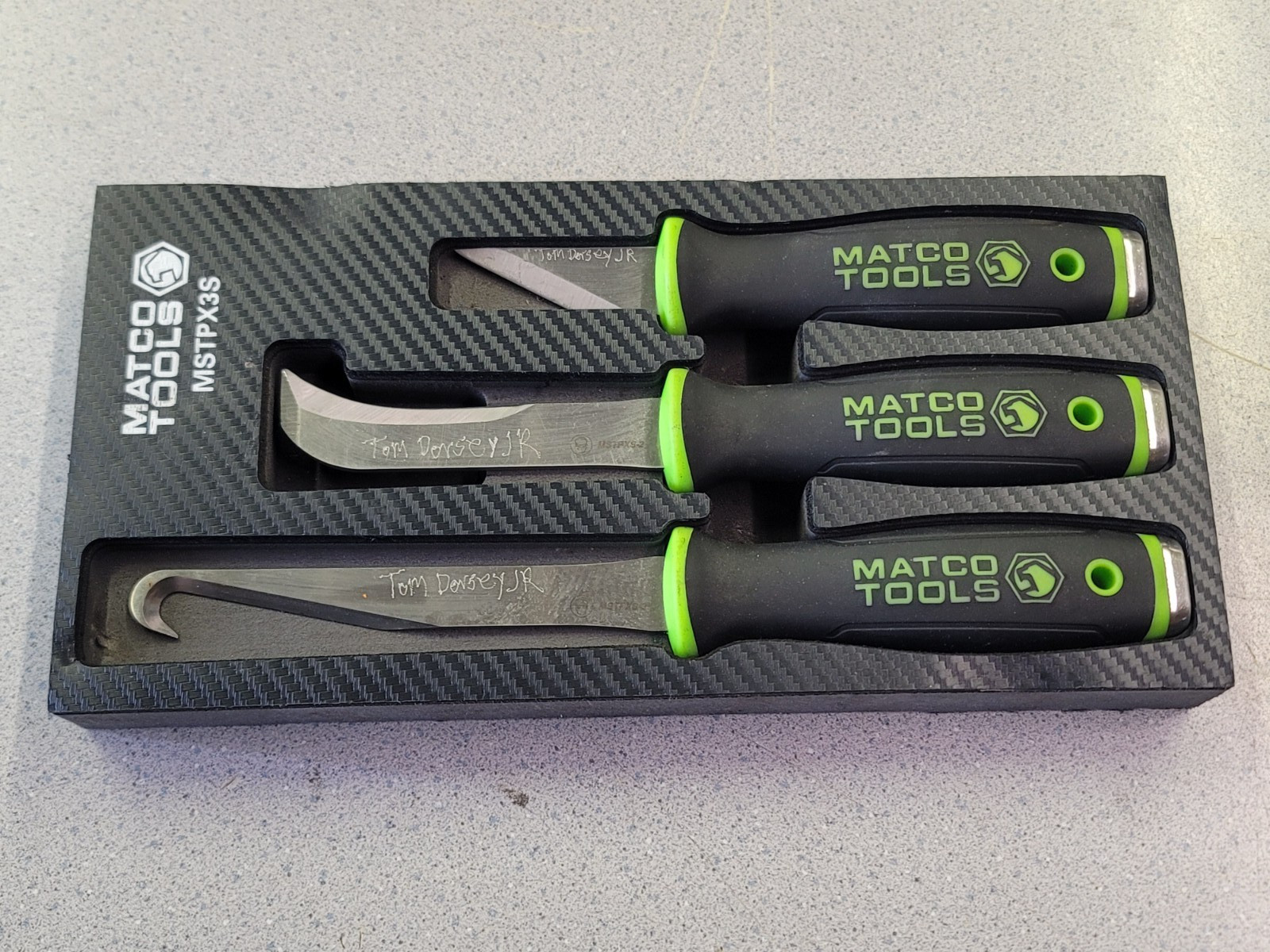 MATCO TOOLS # MSTPX3S - 3 PIECE MECHANICS PRO XKNIFE SET WITH FOAM STORAGE CASE