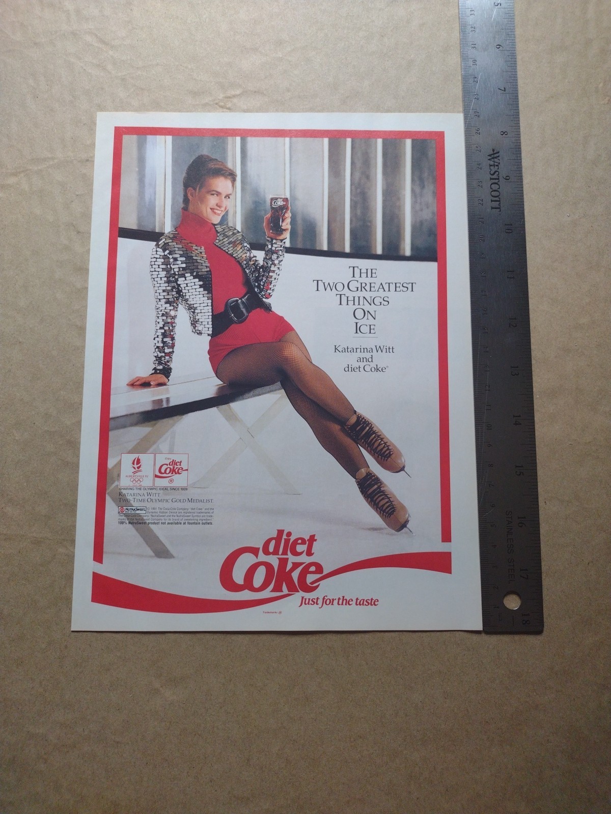 1992-Katarina Witt & Diet Coke-The Two Greatest Things On Ice-Print/AD-Classic