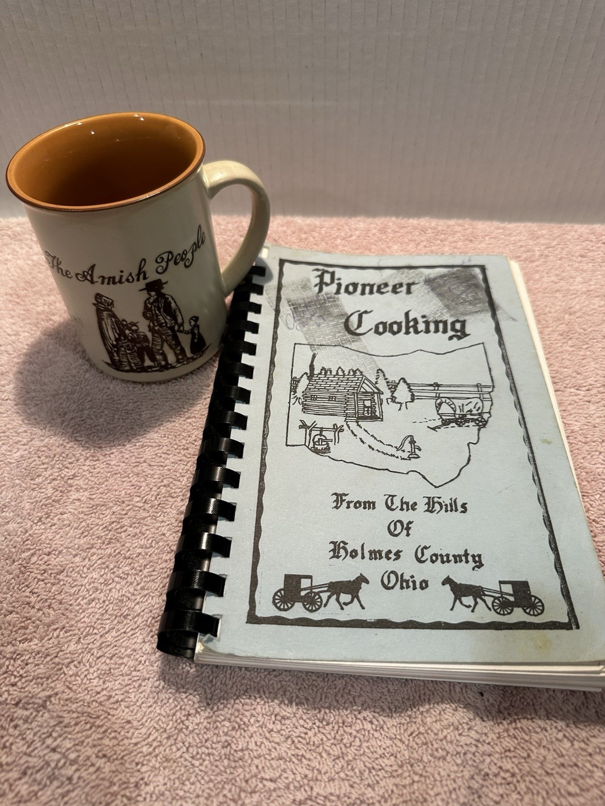 Vintage Amish Cookbook And Mug Rare Find
