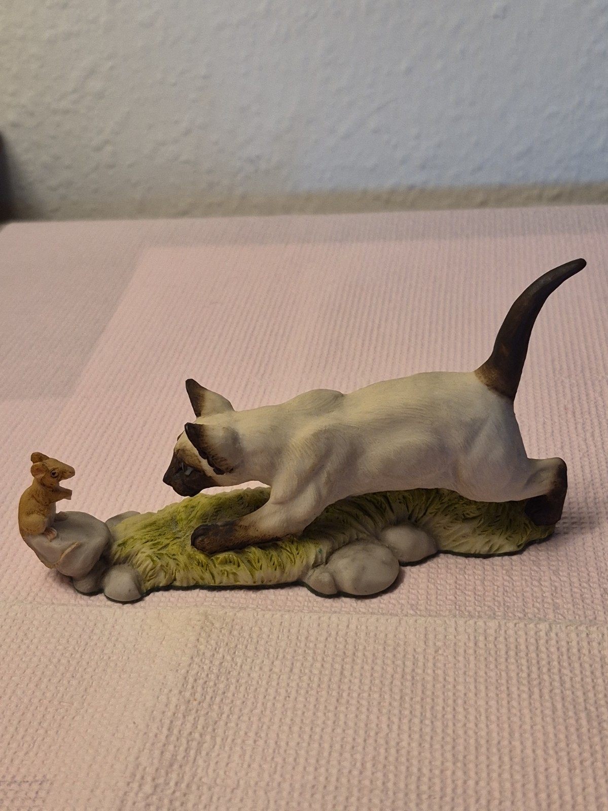 VTG Natures Heritage Holland Studio Craft Siamese Cat & Mouse Figurine England