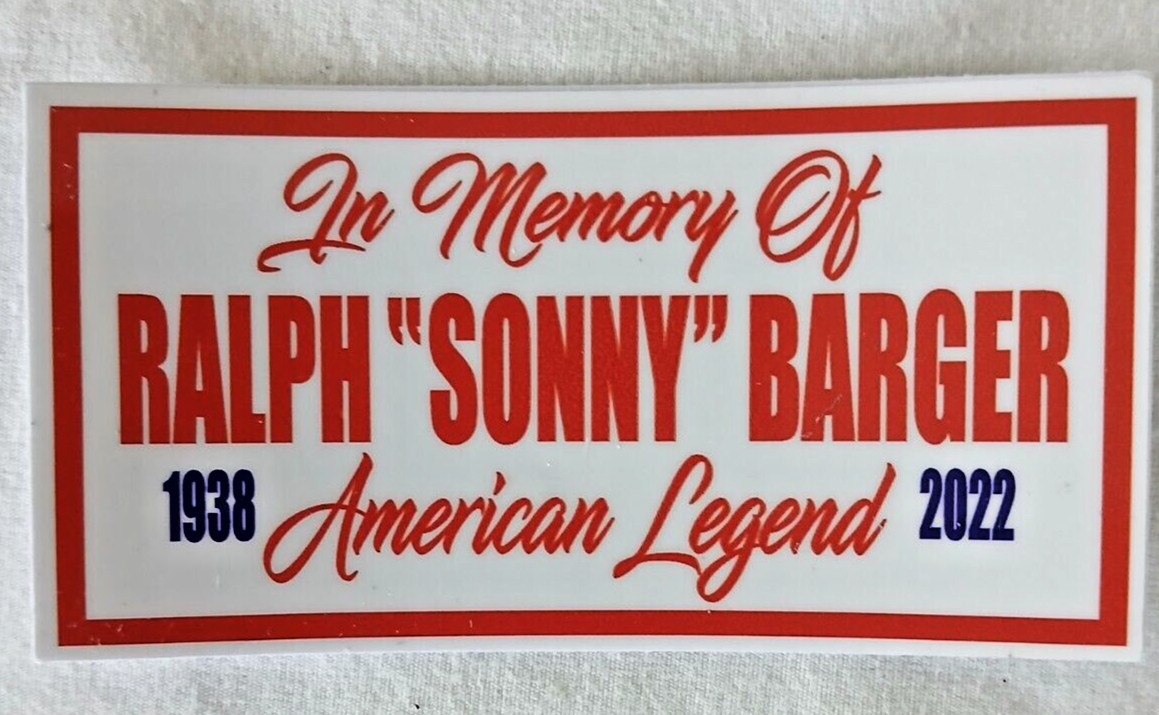 Sonny Barger 81 Hells Angels Memorial Decal Licensed 81 3.1/2\ Sonny Barger 81 Hells Angels Memorial Decal Licensed 81 3.1/2\