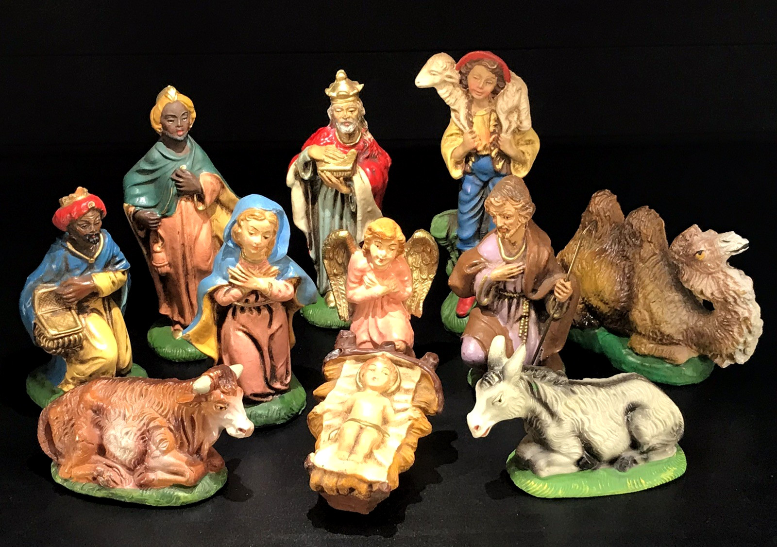 VINTAGE PLASTER NATIVITY ITALY 5