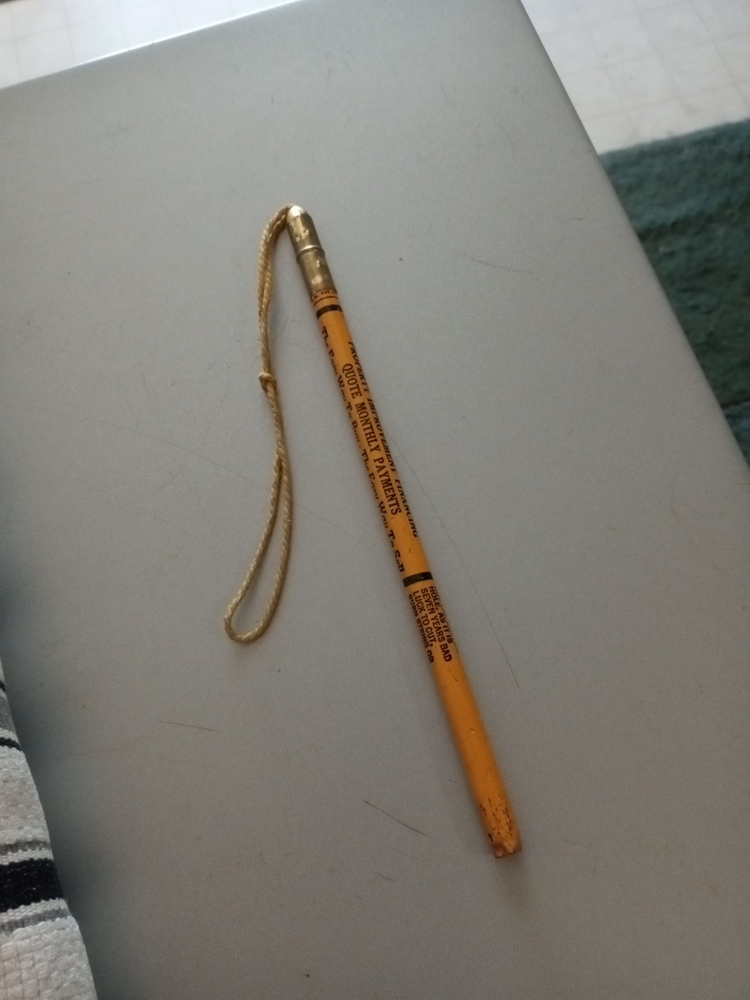 Vintage Novelty Bad/Good Luck Pencil Unused USA Unique Advertisement Decent Rare Vintage Novelty Bad/Good Luck Pencil Unused USA Unique Advertisement Decent Rare