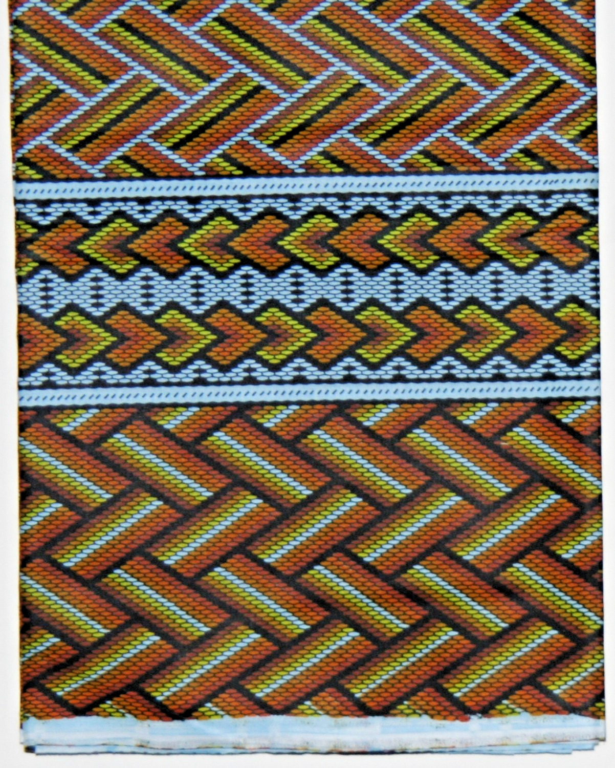 Classic African Fabric Couleurs de Woodin  6 Yards Dutch Wax Hollandais NOS VTG