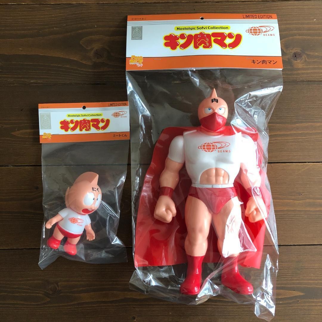 BEAMS x Five Star Toy NSC Kinnikuman Meat-kun Soft Vinyl Sofubi Set New