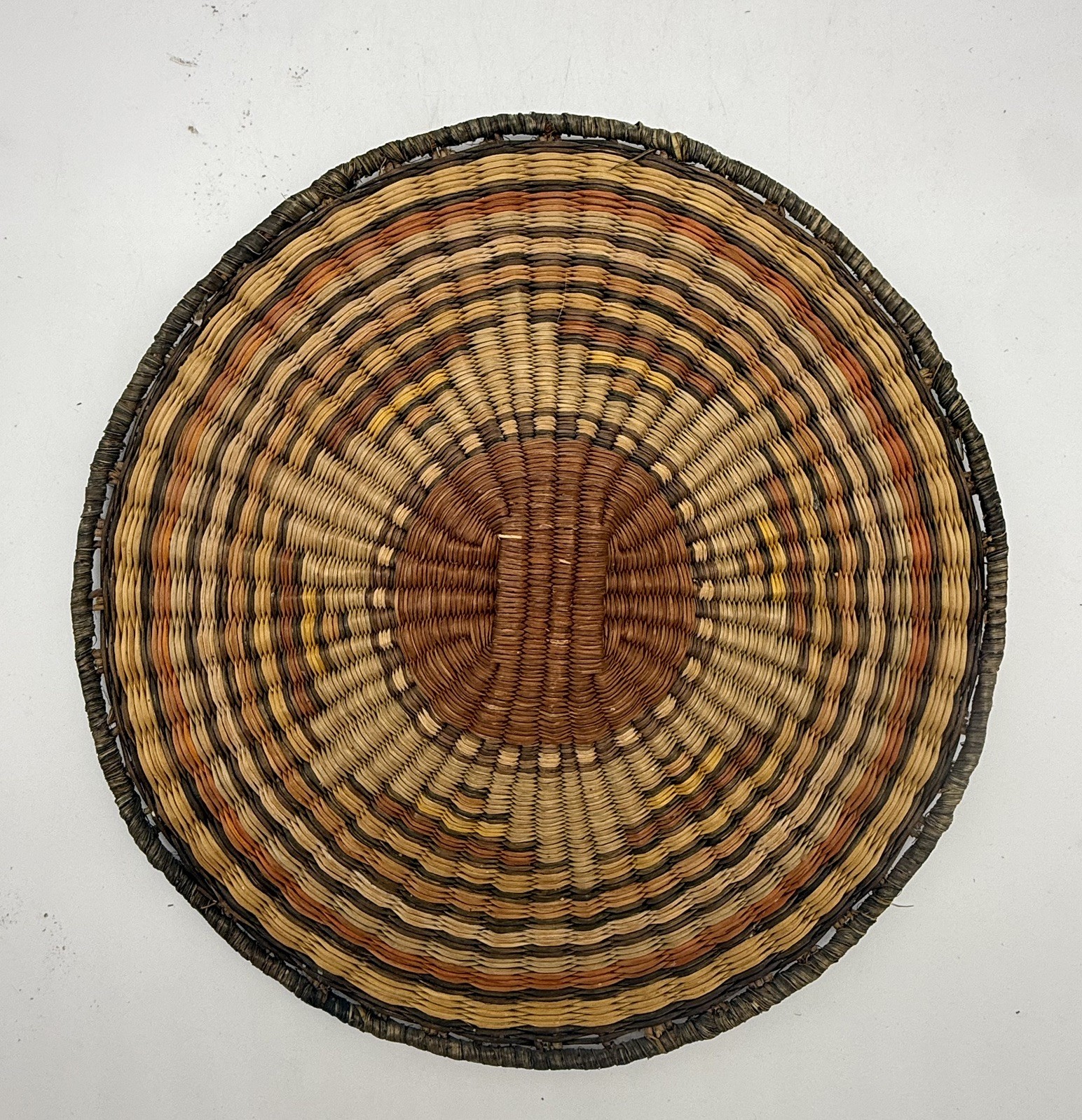 Old Hopi Wicker Basket 12 1/2” Diameter 