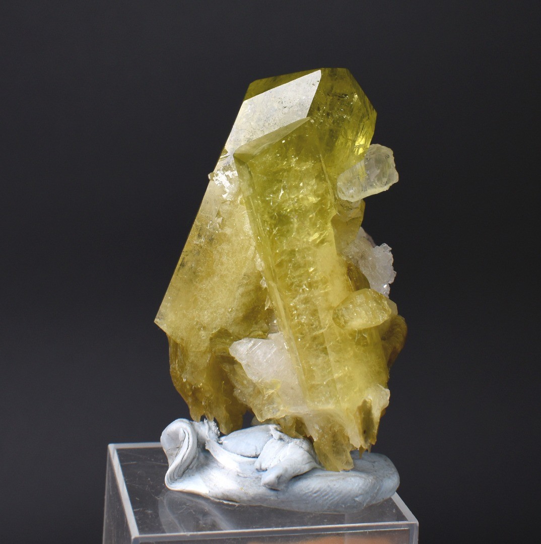 Brazilianite Crystal Cluster with Albite & Muscovite from Brazil, 50g