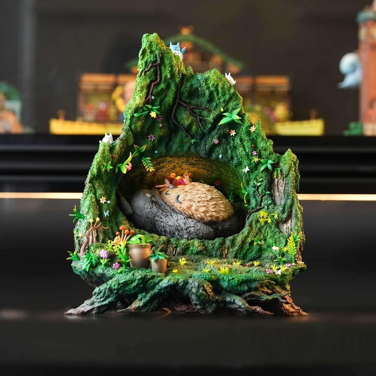 OPM Studio Tree Hole My Neighbor Totoro Model PU IN STOCK Painted New Anime OPM Studio Tree Hole My Neighbor Totoro Model PU IN STOCK Painted New Anime