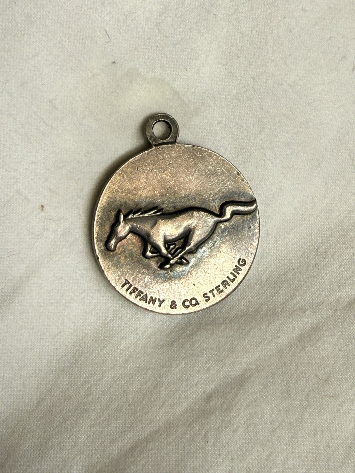 1964 TIFFANY & CO STERLING SILVER FORD MOTOR CO MUSTANG AWARD PENDANT