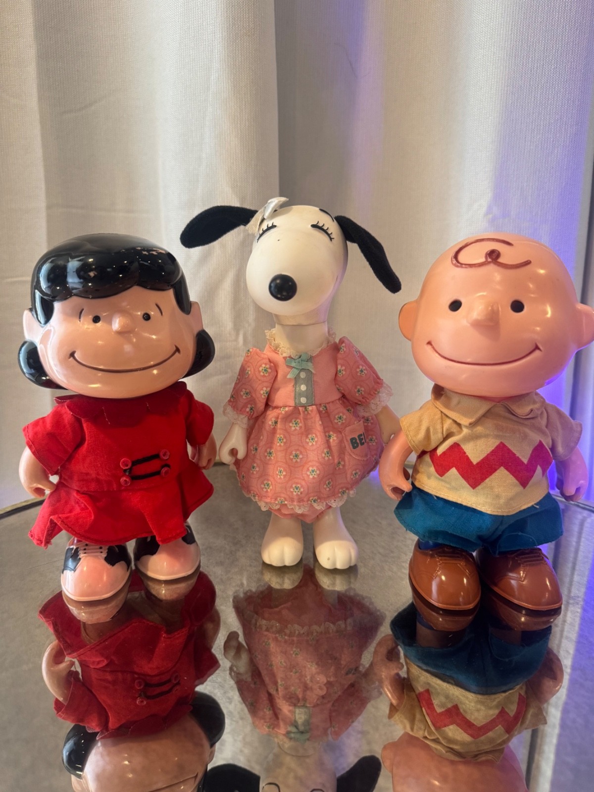 Vintage Charlie Brown, Lucy, & Snoopy Belle Peanuts Gang Dolls Figures
