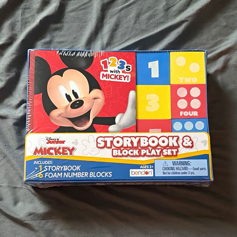 Bendon Disney Junior Mickey Mouse Storybook & Block Play Set, 2023