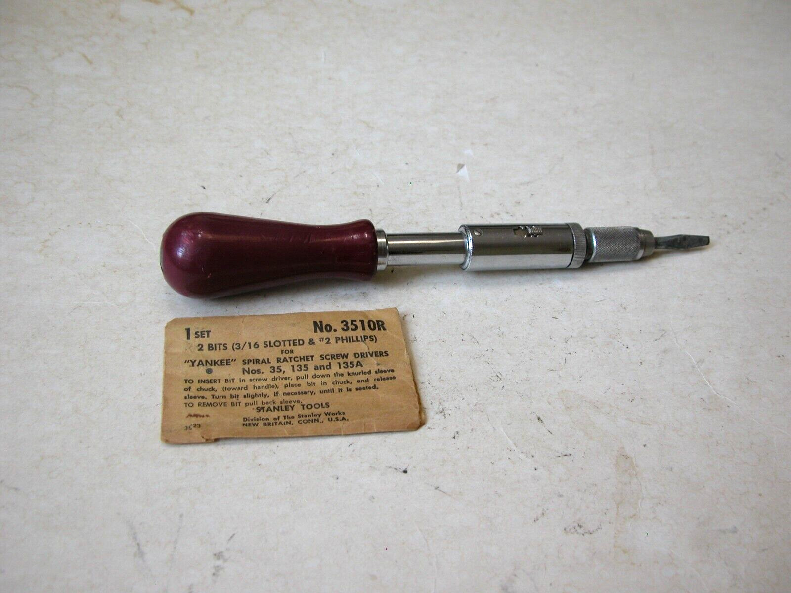 Stanley North Brothers Yankee No. 135A Spiral Ratchet Screwdriver